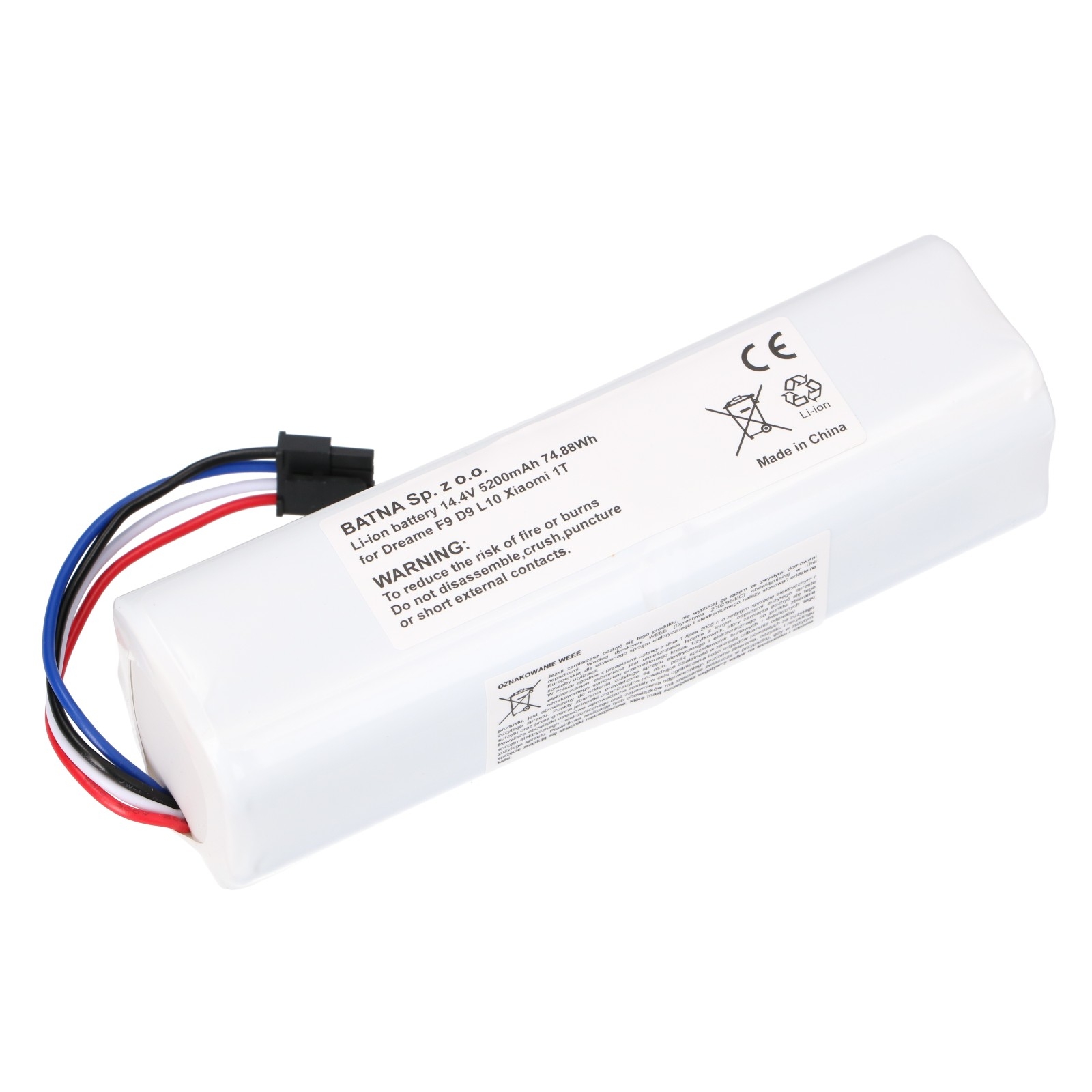 Baterie DREAME F9/D9/D9 PRO/D9 MAX/L10 PRO ROBOT/XIAOMI 1T 14,4 V 5200 mAh