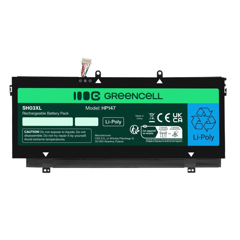 *Green Cell HP147 Baterie HP SH03XL HP Spectre x360 13-AC 13-W 13-W050NW 13-W071NW 4200mAh Li-Ion