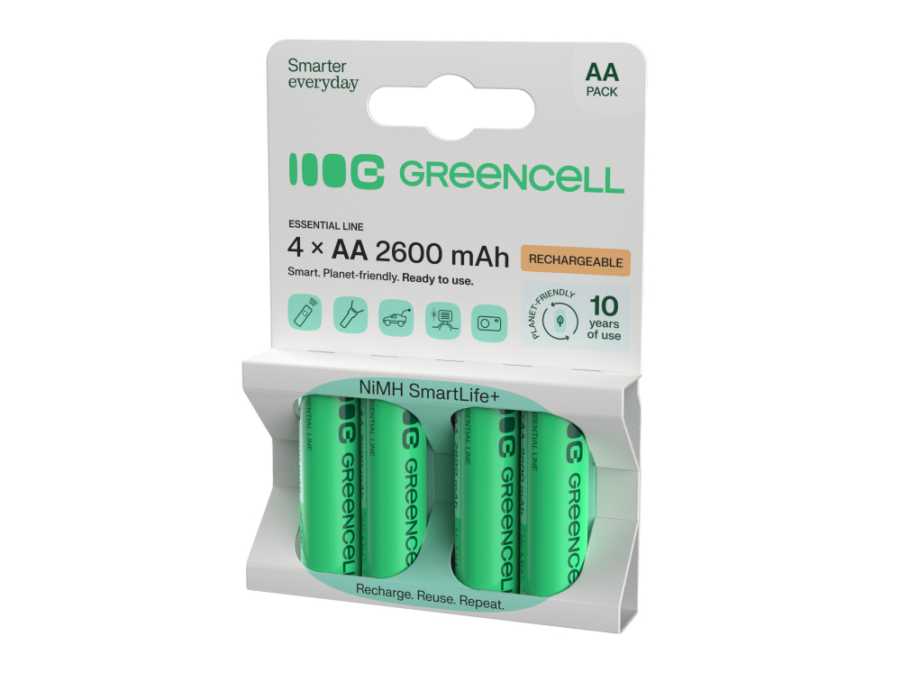 *Green Cell Dobíjecí baterie Ni-MH 4x AA HR6 2600 mAh