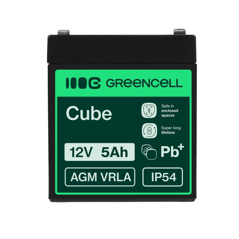 *Green Cell AGM Baterie 12V 5Ah