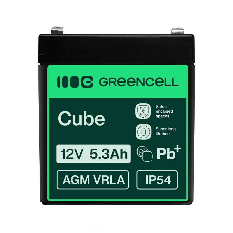 *Green Cell Olověný akumulátor 12V 5.3Ah