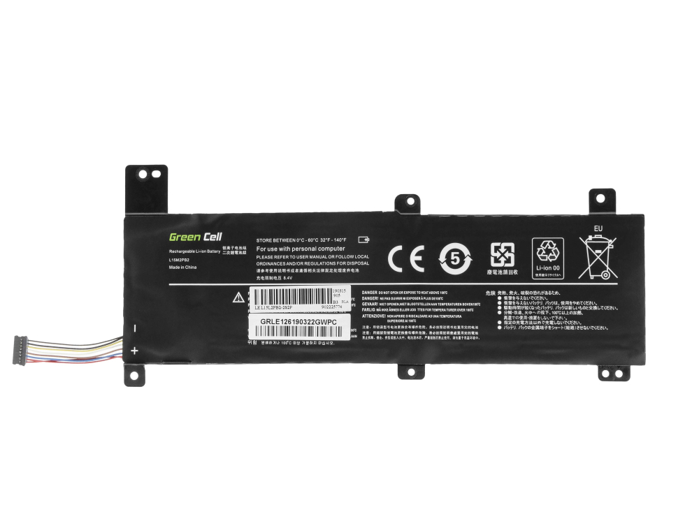 Green Cell LE126 Baterie Lenovo 15C2PB2 L15C2PB4 L15L2PB2 L15M2PB2 do Lenovo IdeaPad 310-14IAP 310-14IKB 310-14ISK 3400mAh Li-Pol