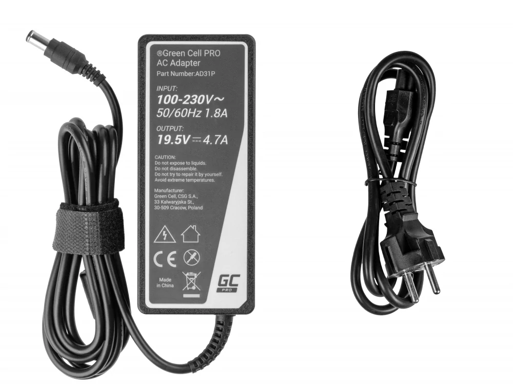 *Green Cell AD31P Nabíječka Adaptér pro Sony Vaio PCG-71211M PCG-71811M 14 15E 19.5V 4.7A 90W