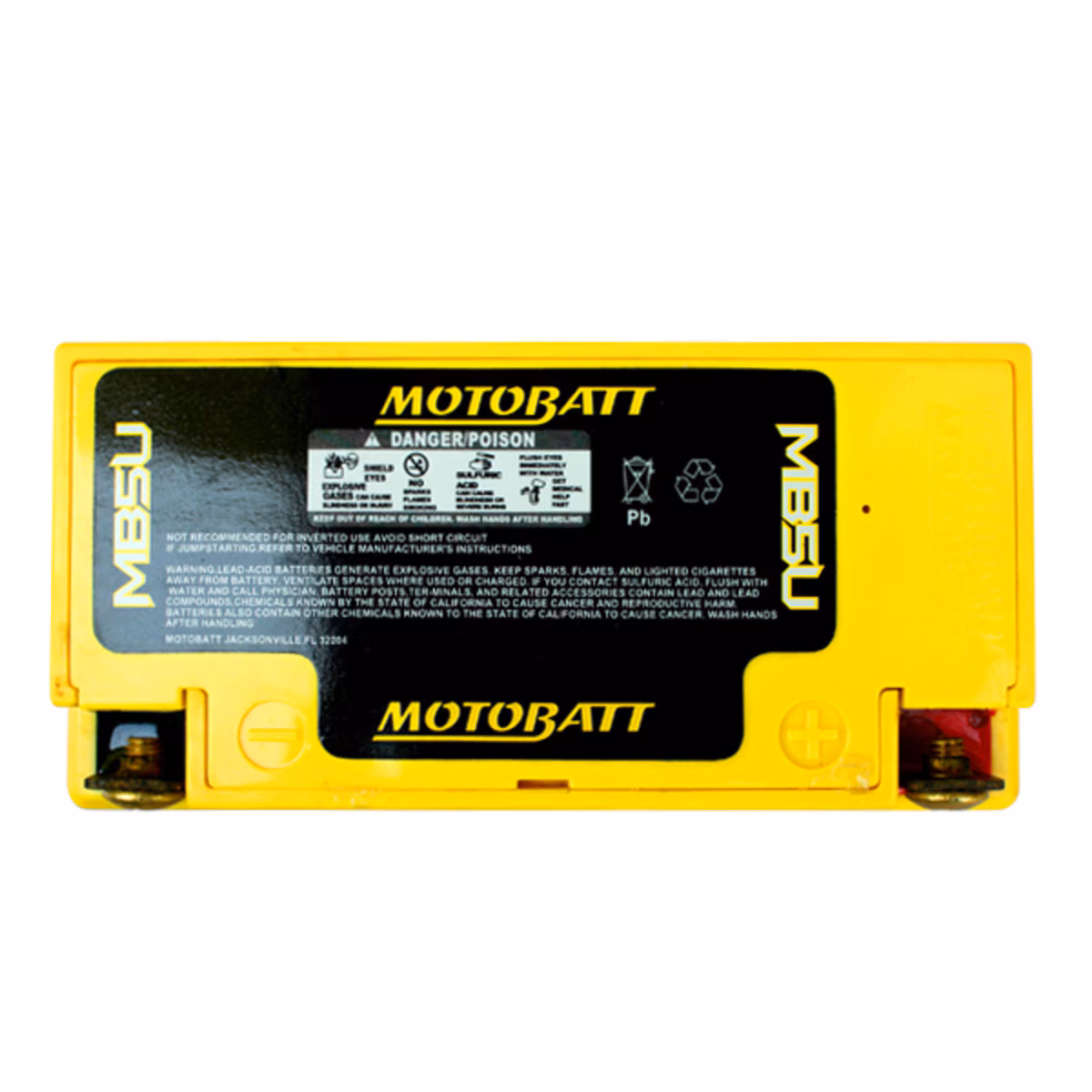 Motobatt MB5U 12V 7Ah AGM baterie | 90A CCA | Náhrada YB5L-B, 12N5-3B | Moto baterie vysoký výkon