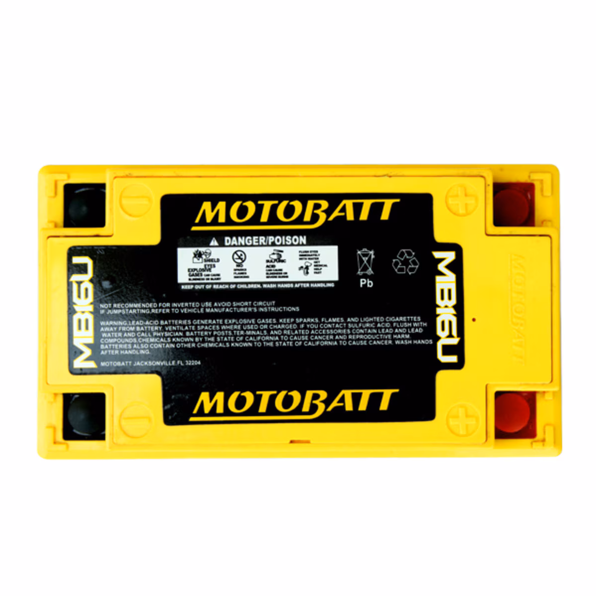 Motobatt MB16U AGM motobaterie 12V 20Ah 250A | Náhrada YB16B-A, YB16B-A1, YB16B-A2 | Oficiální CZ distribuce
