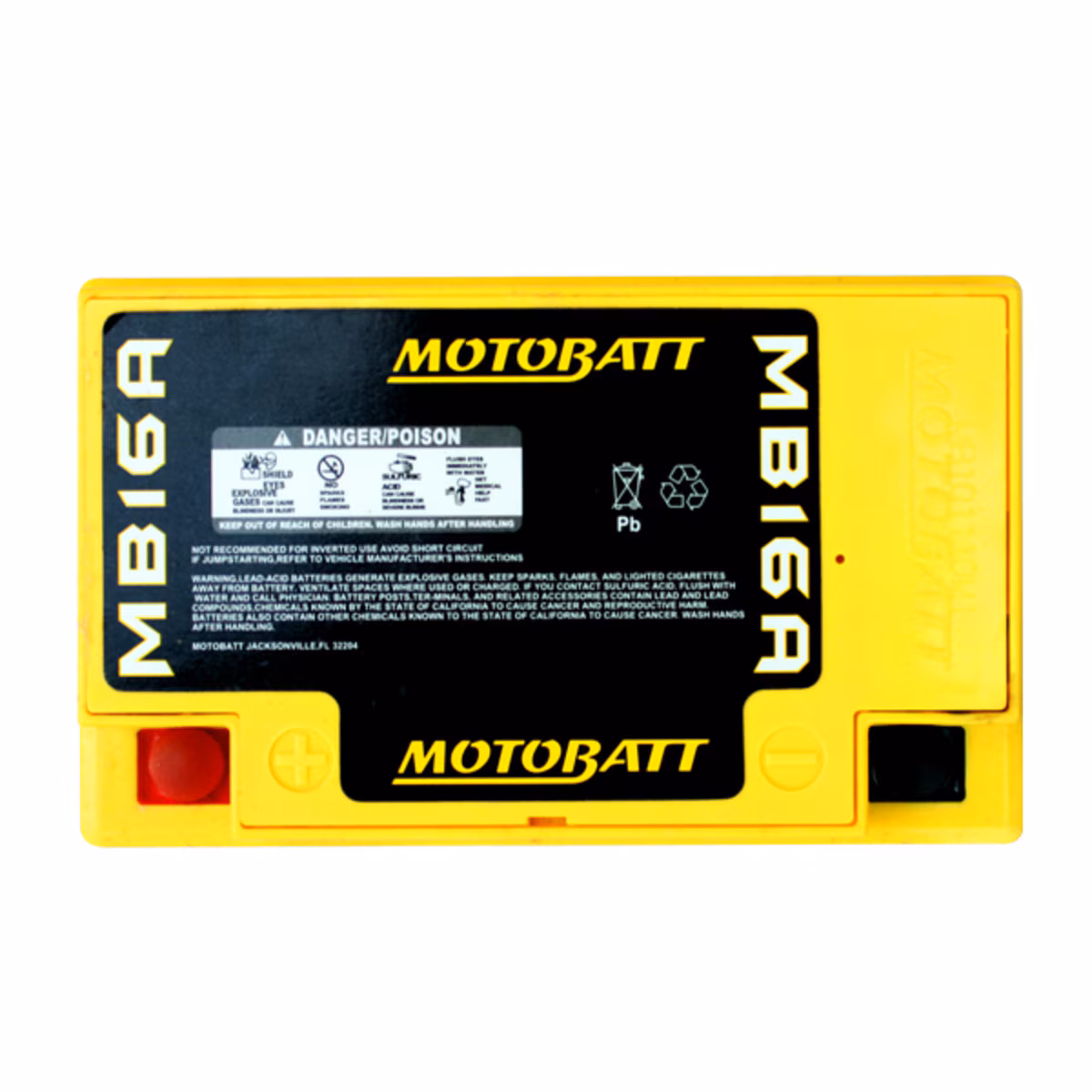 Motobatt MB16A AGM motobaterie 12V 19Ah 200A | Náhrada HYB16A-A, HYB16A-AB | Oficiální CZ distribuce