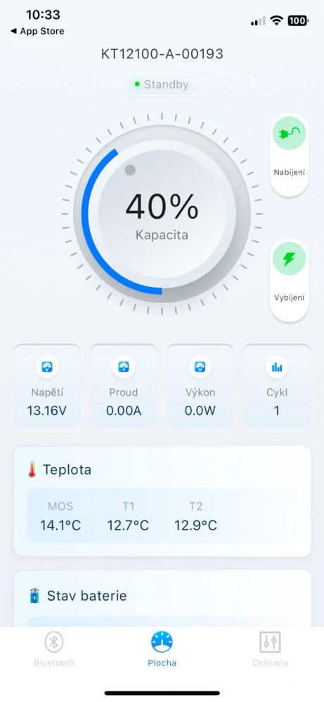 *❄️Baterie Kon-Tec KT-LFP12100-GL Green Line Lithium-železo-fosfátová LiFePO4 baterie 12V, 12,8V 100Ah, 1280Wh - Wireless BMS System + funkce ohřevu baterie | Aplikace v češtině