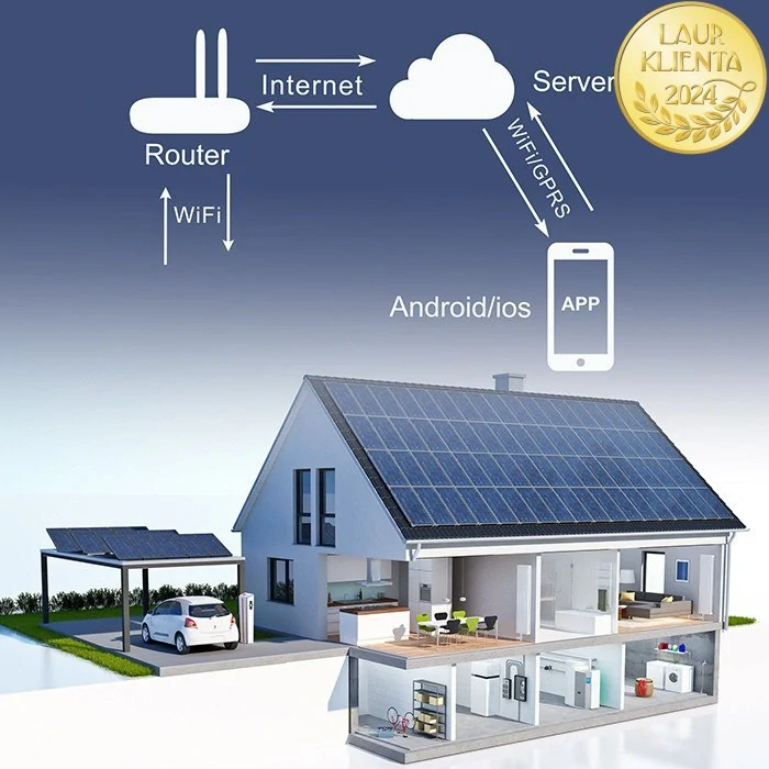 Qoltec 50991 Relé Qoltec 63A na DIN lištu s elektroměrem | eWeLink od Sonoffa | Wi-Fi | LED dioda