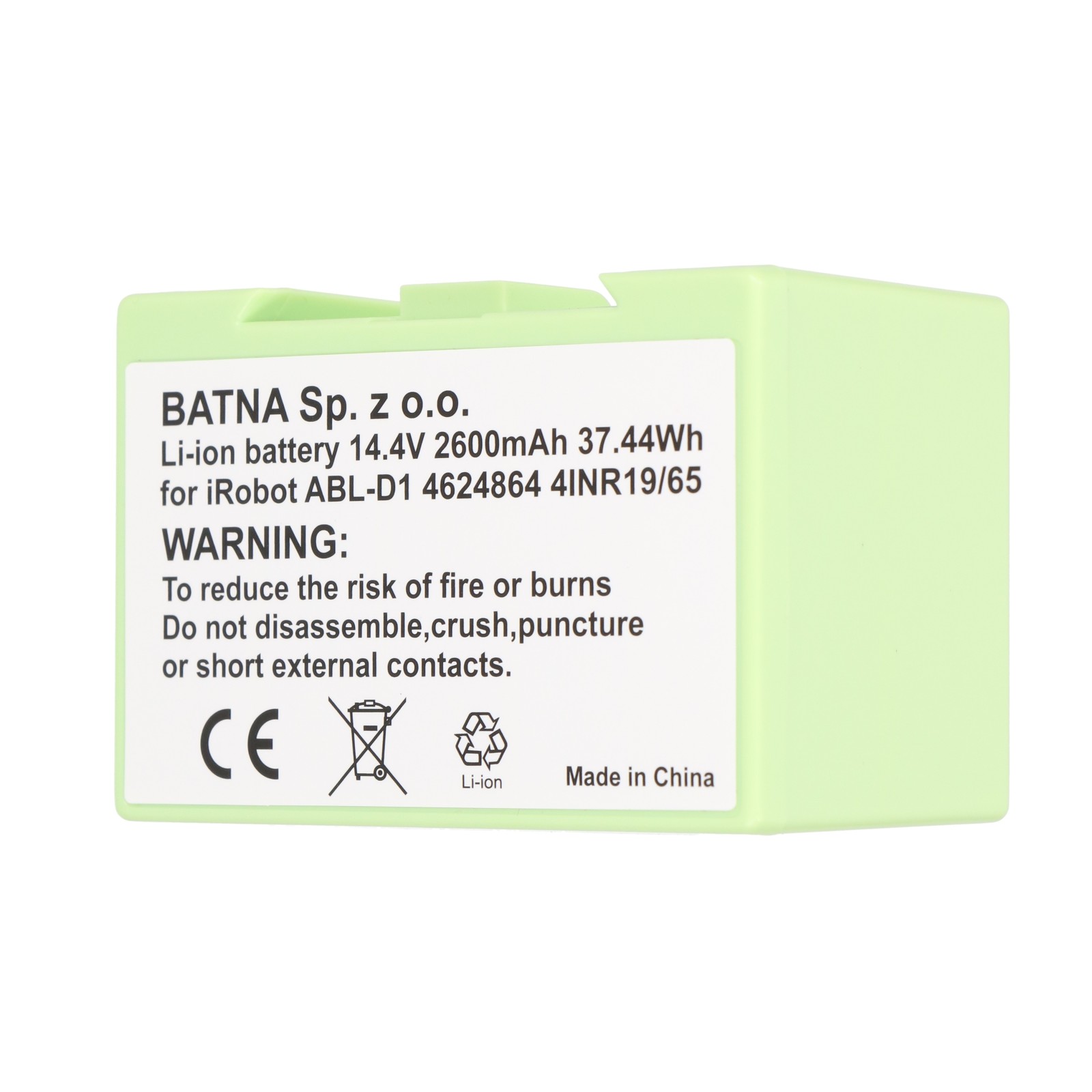 *Baterie ROOMBA E5,E6,I3,I4,I6,I7,I8,J5,J6,J7,J8 14.4V 2600mAh