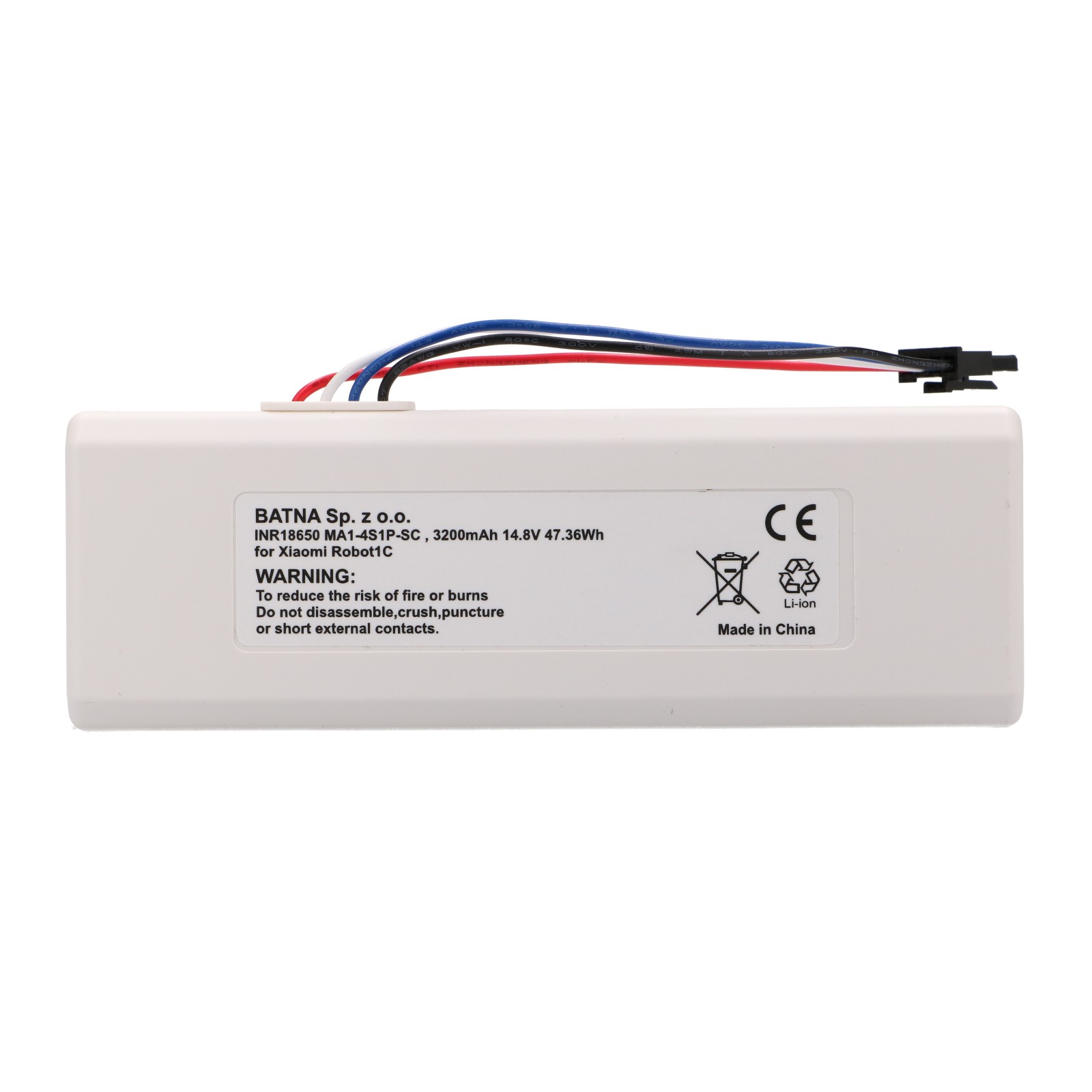 *Baterie Xiaomi Robot 1C P1904-4S1P-MM, | Replacement Battery | STYTJ01ZHM Mijia 1C P1904-4S1P-MM (Dreame MC1808) 14,8V 3200mAh, 47.36Wh