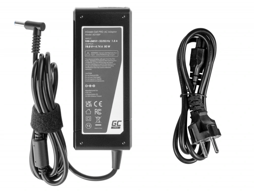 *Green Cell AD105P Adaptér Nabíječka pro AsusPRO B8430U P2440U P2520L P2540U P4540U P5430U Asus Zenbook UX51VZ 19V 4.74A 90W