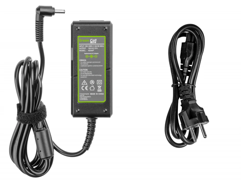 *Green Cell AD40P Adaptér Nabíječka pro ASUS Zenbook BX21A 19V 2.37A | 45W | konektor 4.0mm-1.35mm