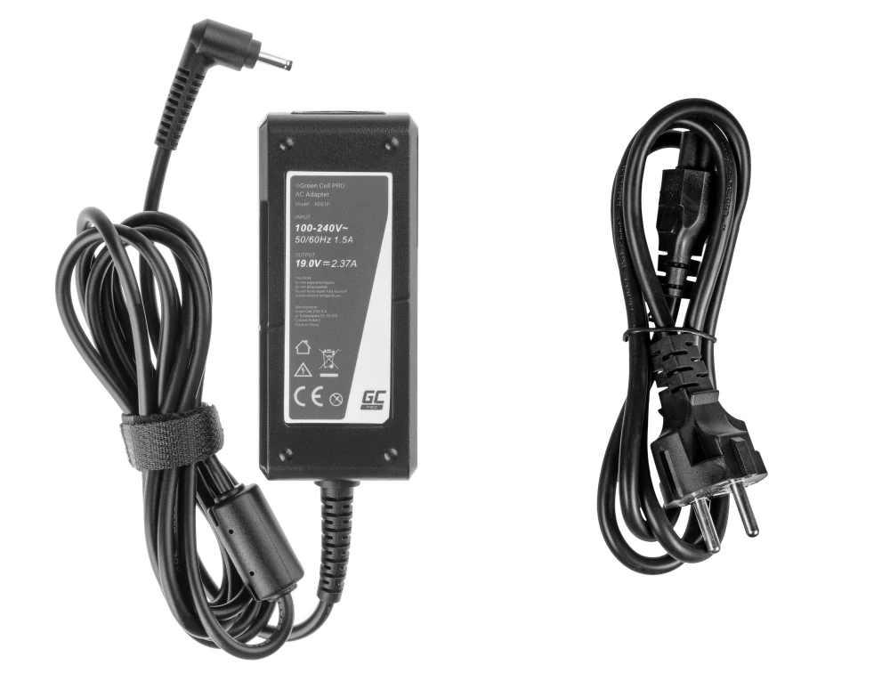 *Green Cell AD61P Adaptér Nabíječka Asus ZenBook UX21E UX31E, Acer Chromebook 11 CB3-111 13 CB5-311 19V 2.37A 45W