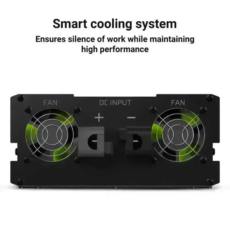 *Green Cell INV20 Měnič napětí z 24V na 230V, 2000W/4000W - čistý sinus