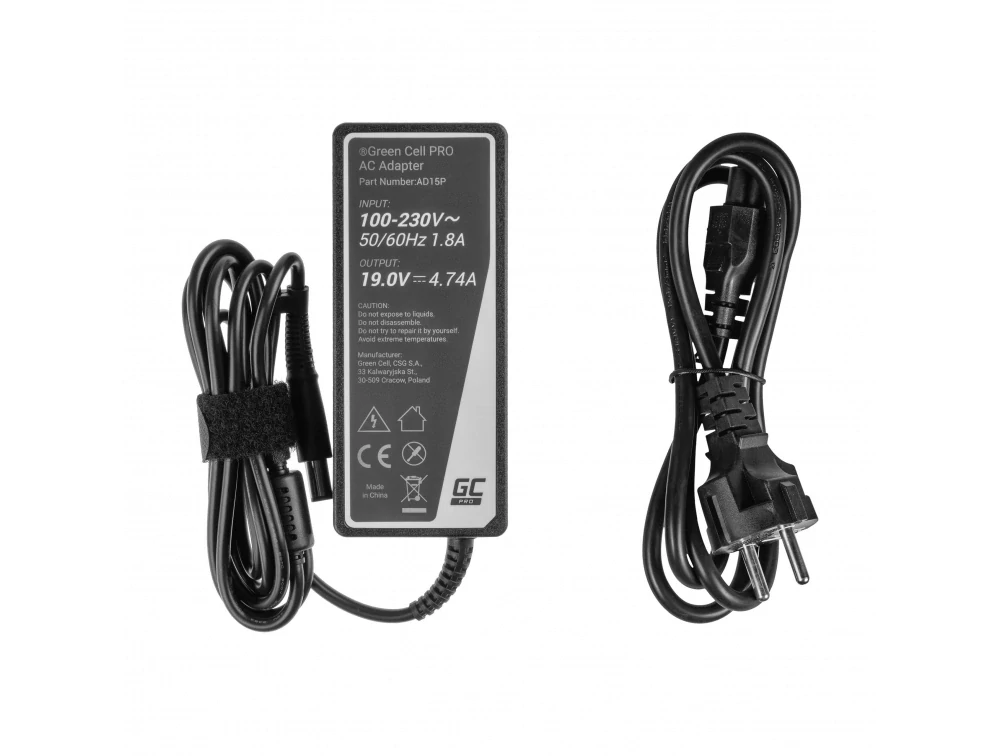 *Green Cell AD15P Nabíječka adaptér pro HP Pavilion DV5 DV6 DV7 G6 G7 ProBook 430 G1 G2 450 G1 650 G1 19V 4.74A 90W