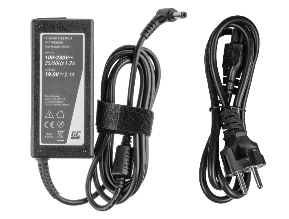 *Green Cell AD18AP Nabíječka adaptér pro Samsung 530U NP530U3B NP530U3C 535U NP535U3C NP540U3C NP900X3C NP905S3G 19V 40W