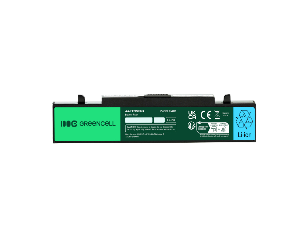 *Green Cell SA01 Baterie Samsung AA-PB9NC6B AA-PB9NS6B Samsung RV511 R519 R522 R530 R540 4400mAh Li-Ion