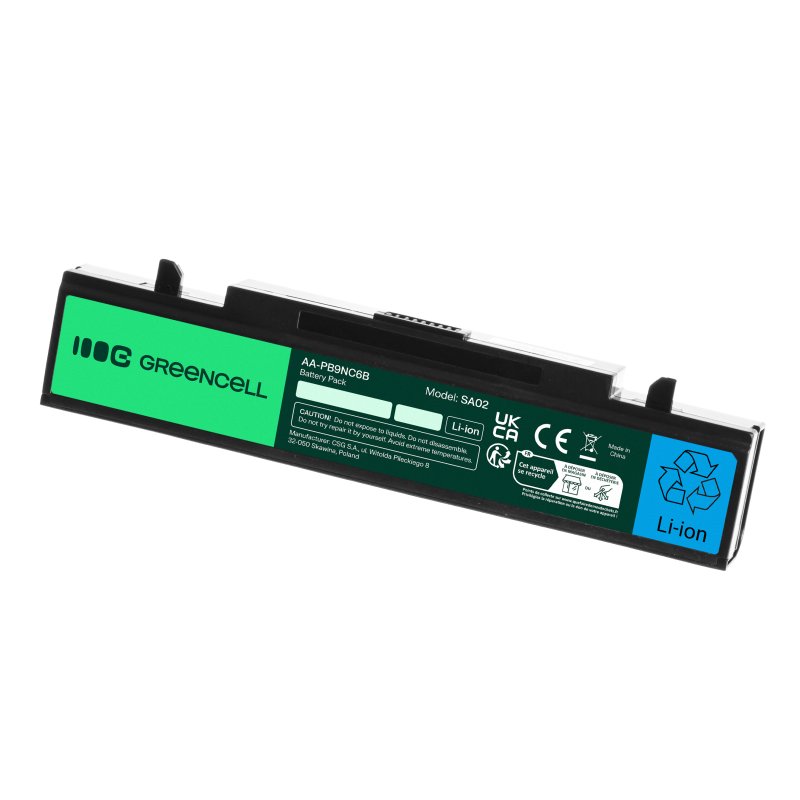 Green Cell SA02 Baterie Samsung RV511 R519 R522 R530 R540 R580 R620 R719 R780 6800mAh Li-Ion