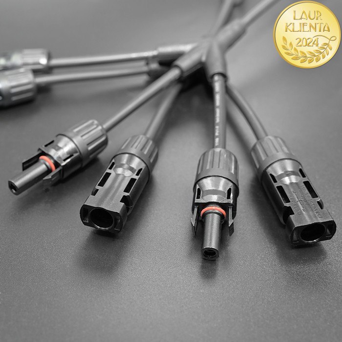 *Qoltec 52601 Instalační konektor MC4 Typ Y | 1000V | 30A  pro připojení fotovoltaických panelů 