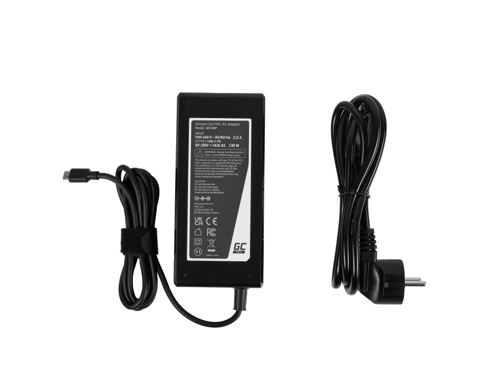 *Green Cell AD140P Nabíječka Adaptér DA130PM170 USB-C 130W
