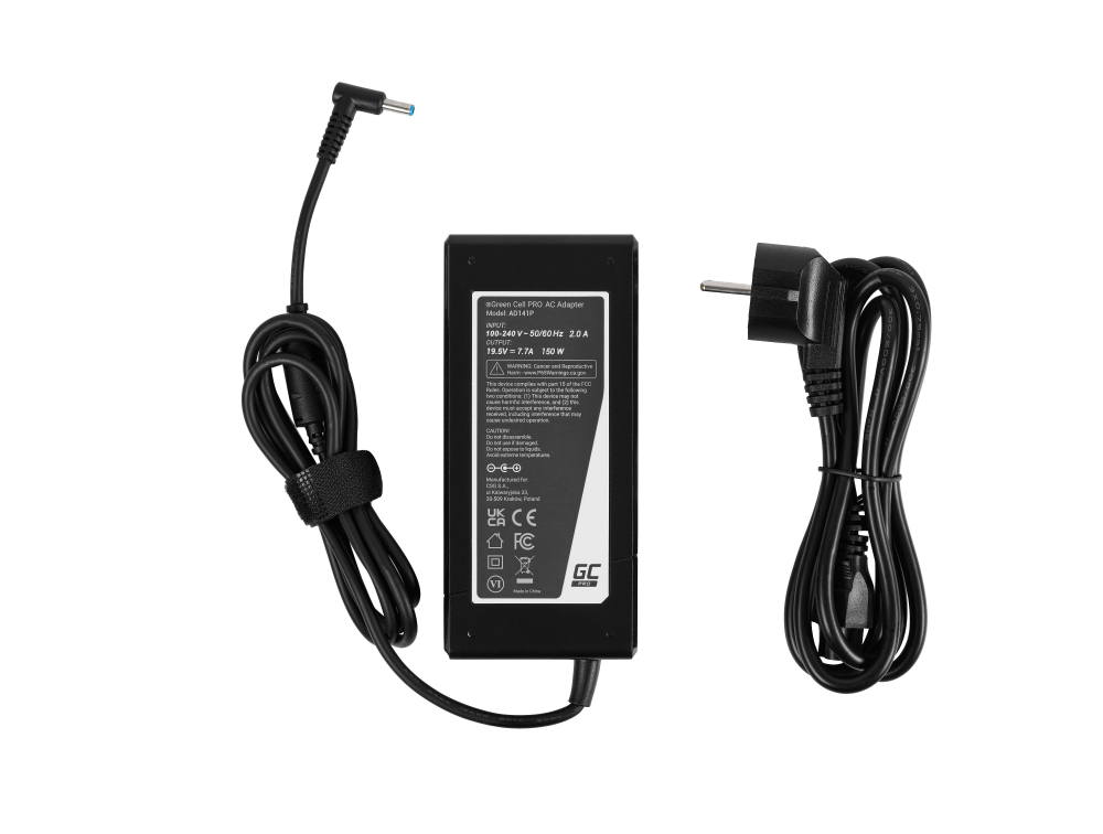 *Green Cell AD141P Nabíječka Adaptér pro HP ZBook 15 G3 G4 G5 G6 Omen 15-bs092nf 19.5V 7.7A 150W