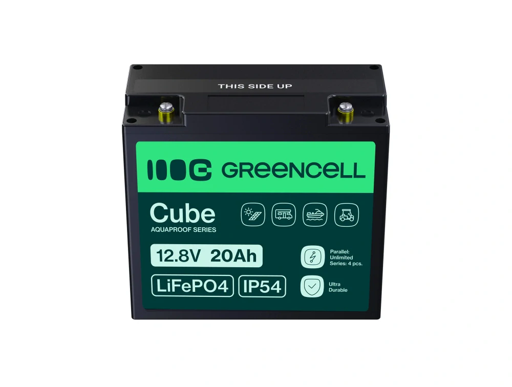 *Baterie LiFePO4 Green Cell LFPGC12V20AH LiFePO4 Baterie 12V, 12,8V 20Ah IP54
