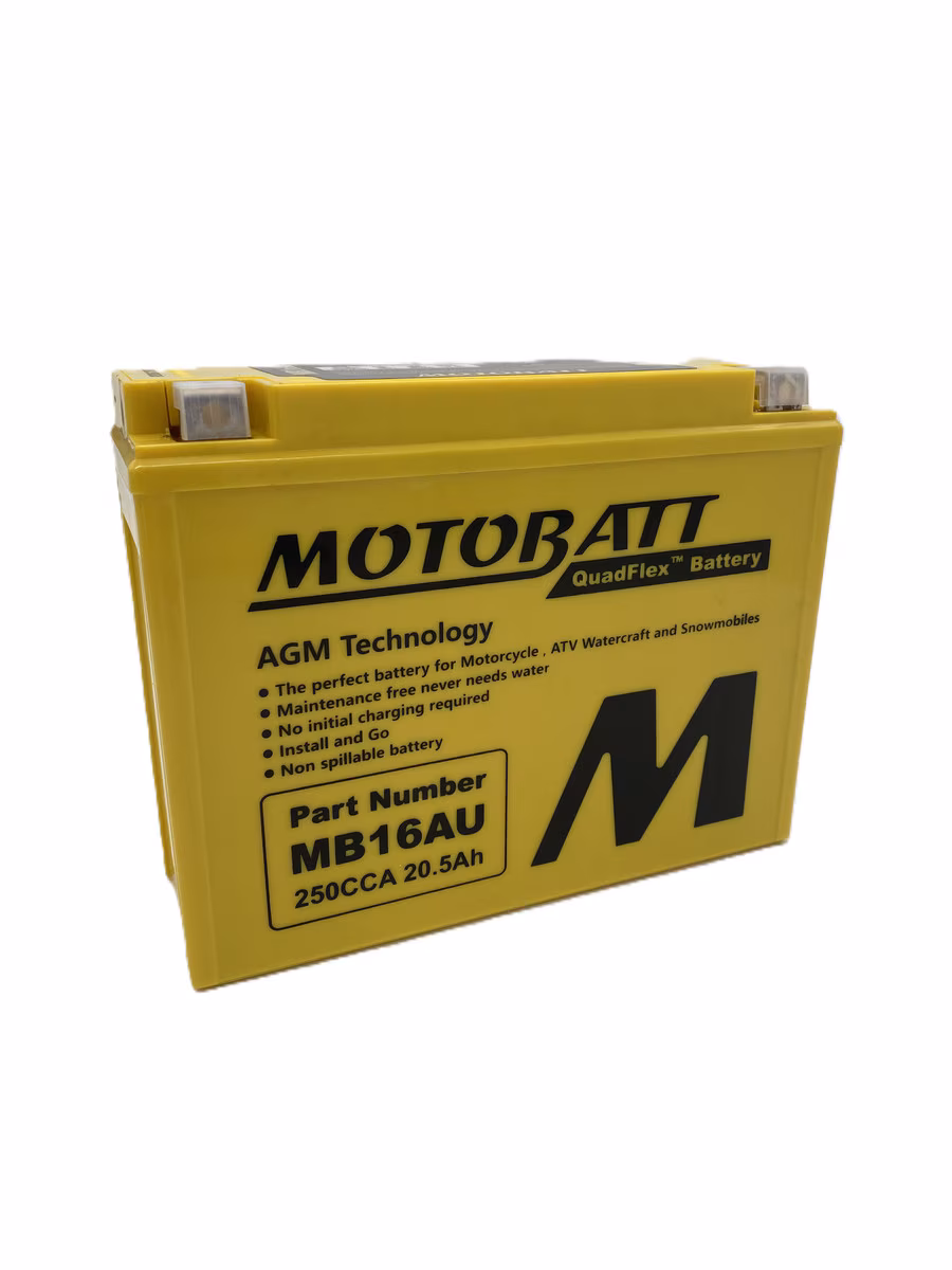 Motobatt MB16AU AGM motobaterie 12V 20,5Ah 250A | Náhrada YB16AL-A2 | Oficiální CZ distribuce
