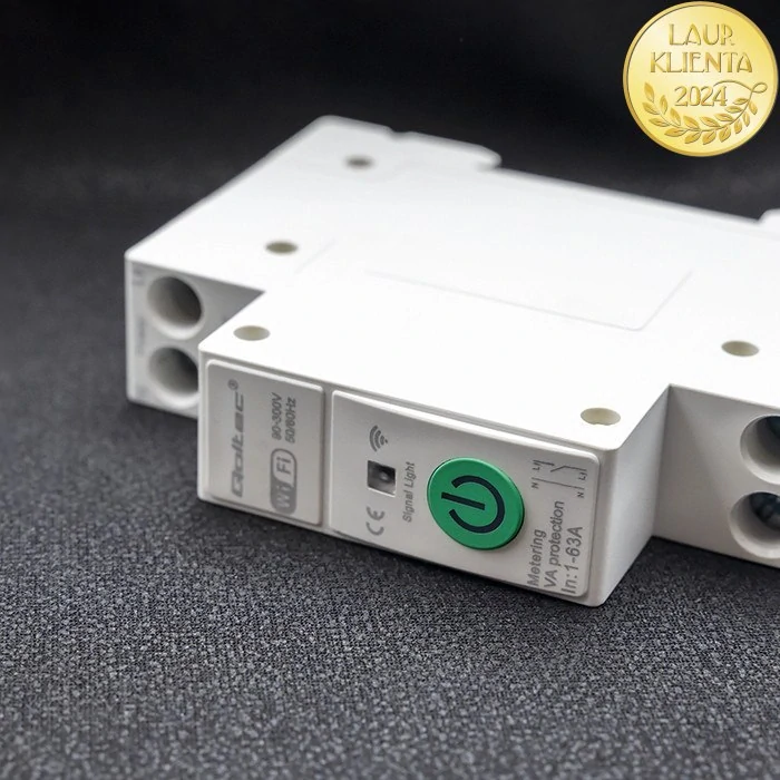 *Qoltec 50881 Wi-fi relé 63A na DIN lištu s elektroměrem | TUYA | Smart Home
