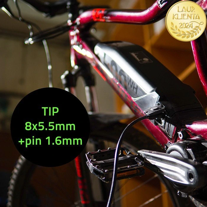 *Qoltec 50334 Rychlá voděodolná nabíječka Qoltec pro elektrickou koloběžku XIAOMI 36V/42V 2A konektor 8,0 x 8,0 mm + napájecí kabel