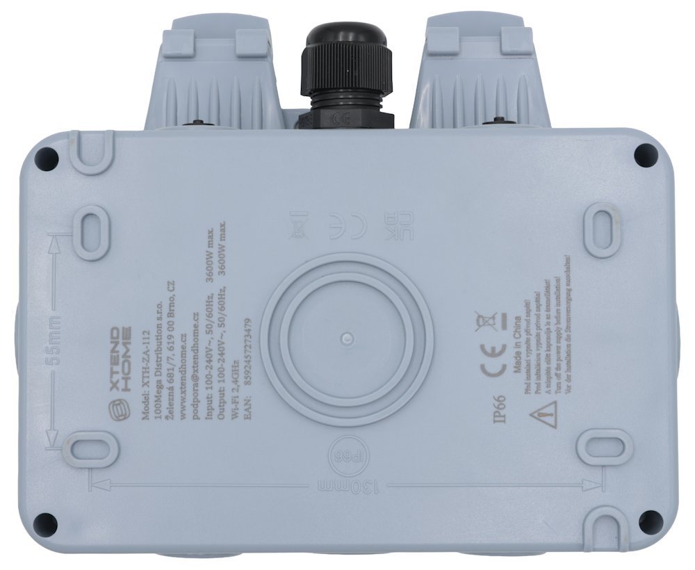 *Xtend Home chytrá venkovní dvouzásuvka IP66