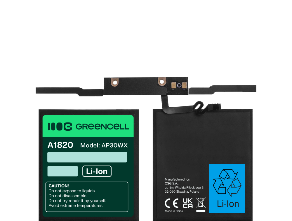*Green Cell AP30WX Baterie Apple A1820 pro Apple MacBook Pro 15 A1707 (2016 a 2017) 75Wh Li-Pol