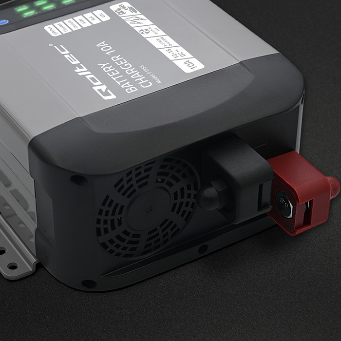 *Qoltec 51958 Intelligent Monolith nabíječka pro LiFePO4 AGM GEL SLA baterie | 10A | 12V