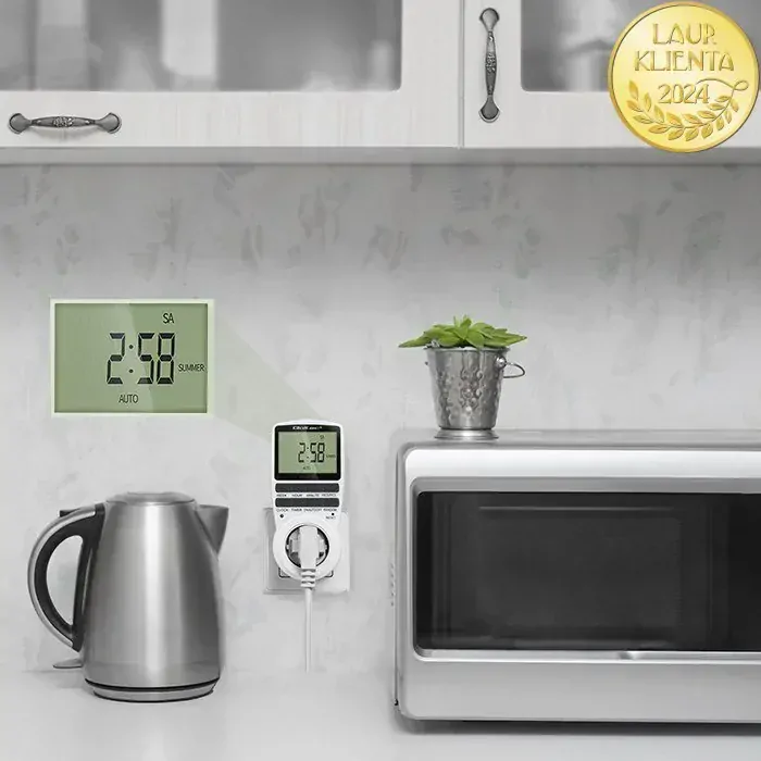 *Qoltec 50628 Digitální spínací hodiny PC0628 | 3680W | 16A | LCD