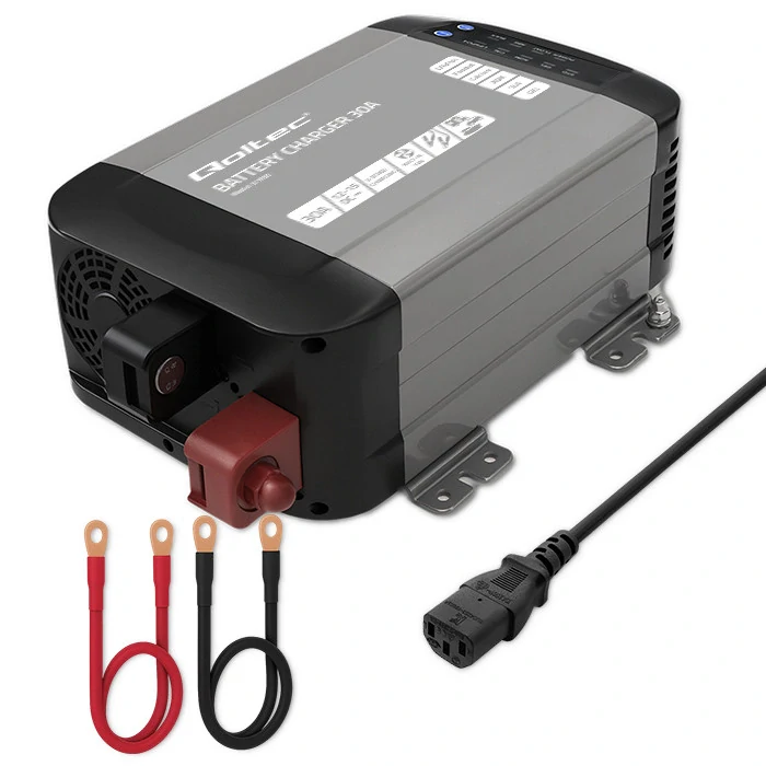 *Qoltec 51956 Intelligent Monolith nabíječka pro LiFePO4 AGM GEL SLA | 40A | 12V