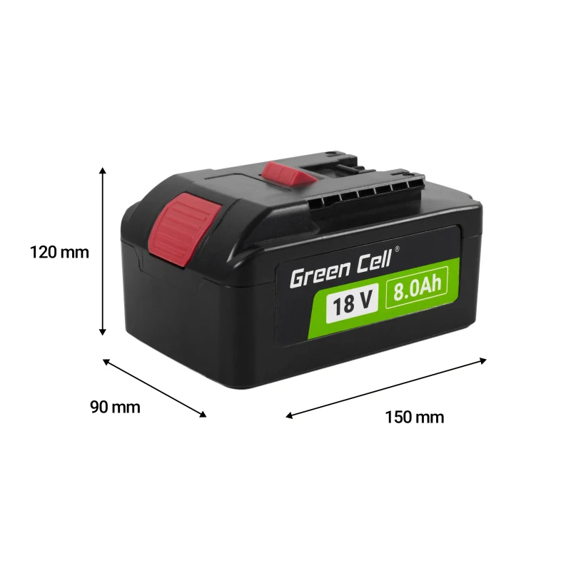 Baterie Green Cell PTBO18V8 Bosch GBA1600A016GK 18V 8000mAh Li-ion
