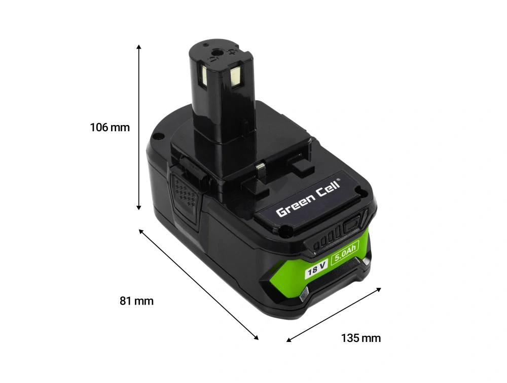 Baterie Green Cell PTRY18V5 Ryobi ONE+ RB18L40 18V 5000mAh Li-ion