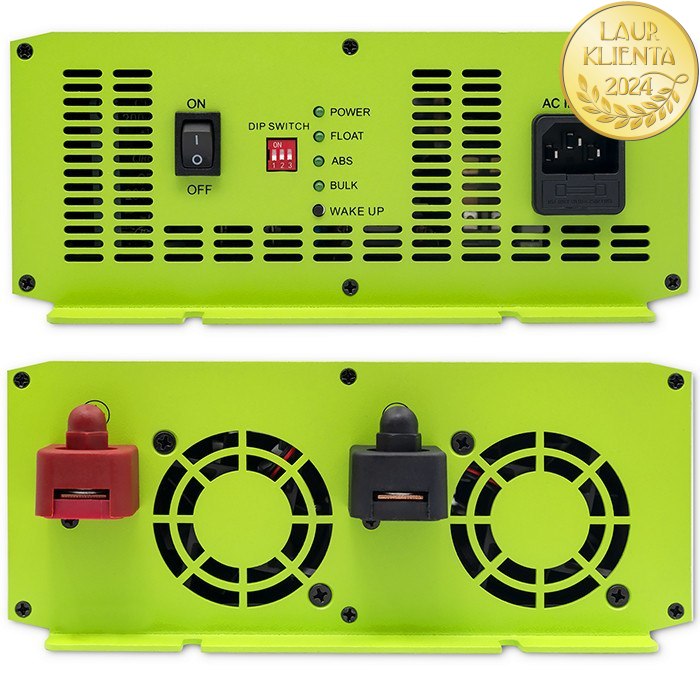 *Qoltec 51917 Inteligentní profesionální nabíječka Monolith pro LiFePO4 AGM GEL SLA baterie | 70A | 12V | Rychlé nabíjení