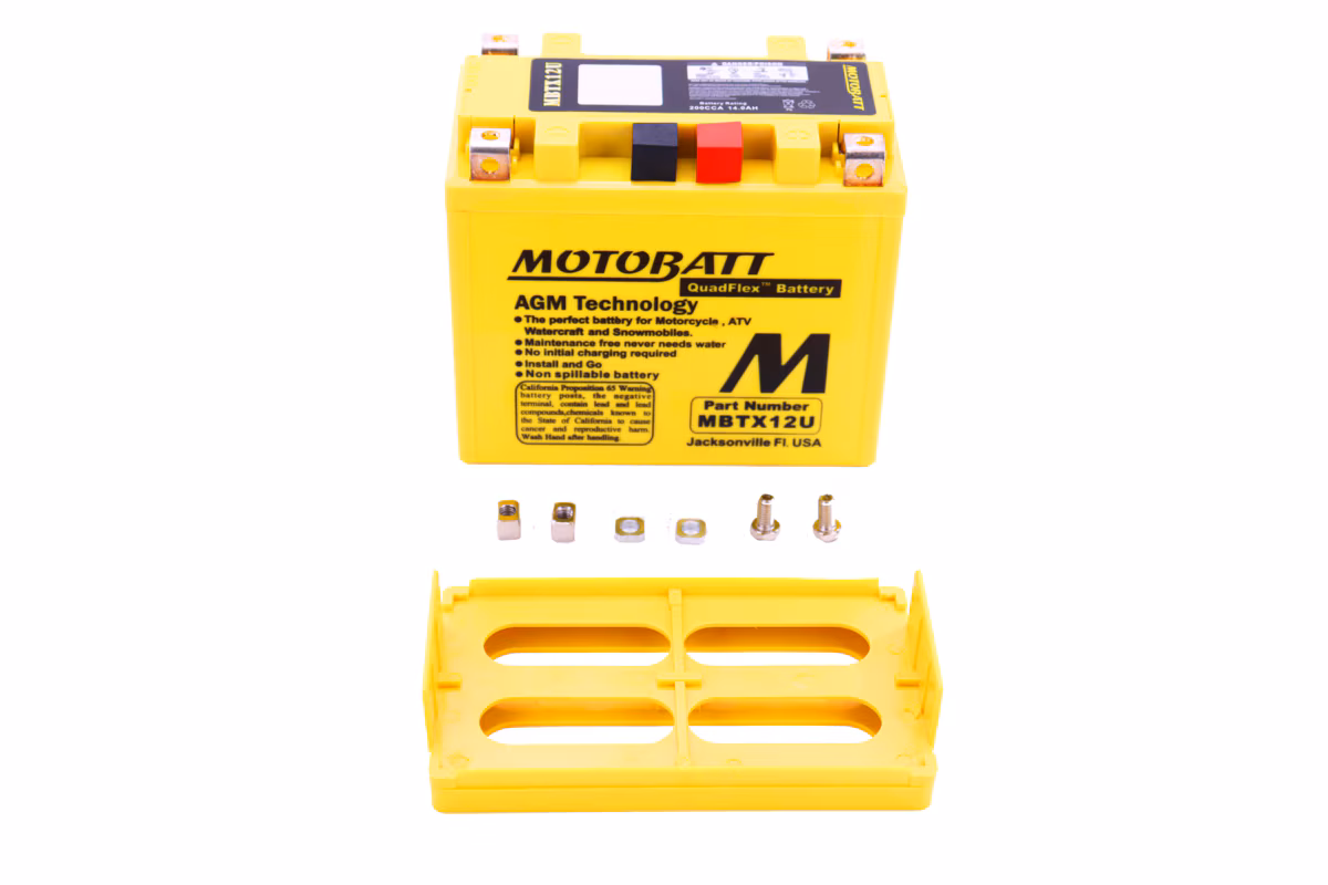Motobatt MBTX12U AGM motobaterie 12V 14Ah 200A | Náhrada YTX12-BS, YTX14-BS, YTX14L-BS | Oficiální CZ distribuce