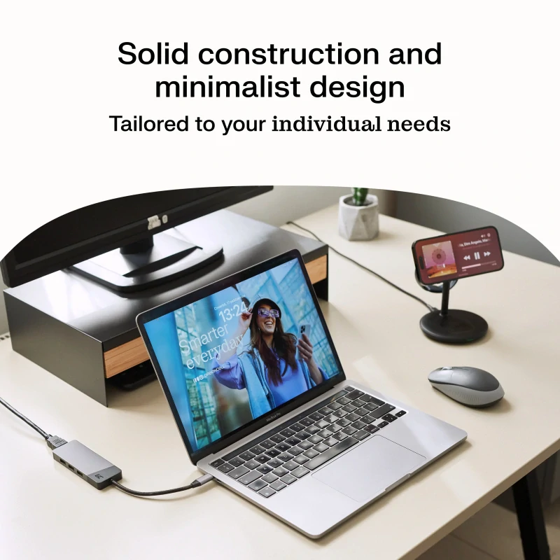 *Greencell MSST-GC-3IN1-B Nabíječka MagScape - Indukční stojánek 3v1 MagSafe pro Apple iPhone / Watch / AirPods a další bezdrátová sluchátka