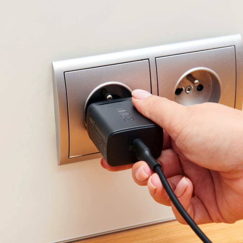 *Greencell CHARB-GC-30C-B Nabíječka PowerSource Solo30 USB-C Černá nabíječka 30W USB-C PD - Power Delivery