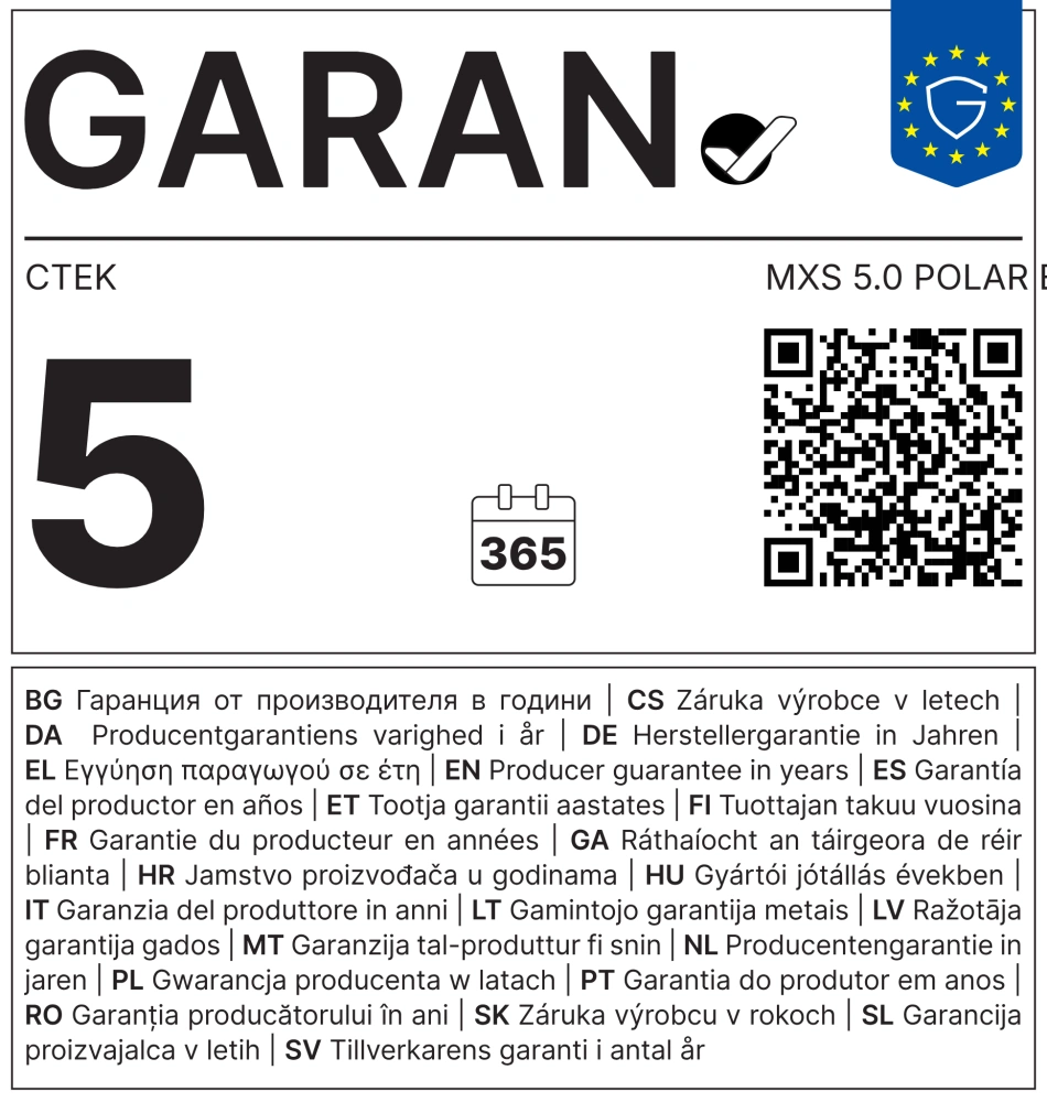 CTEK MXS 5.0 Polar