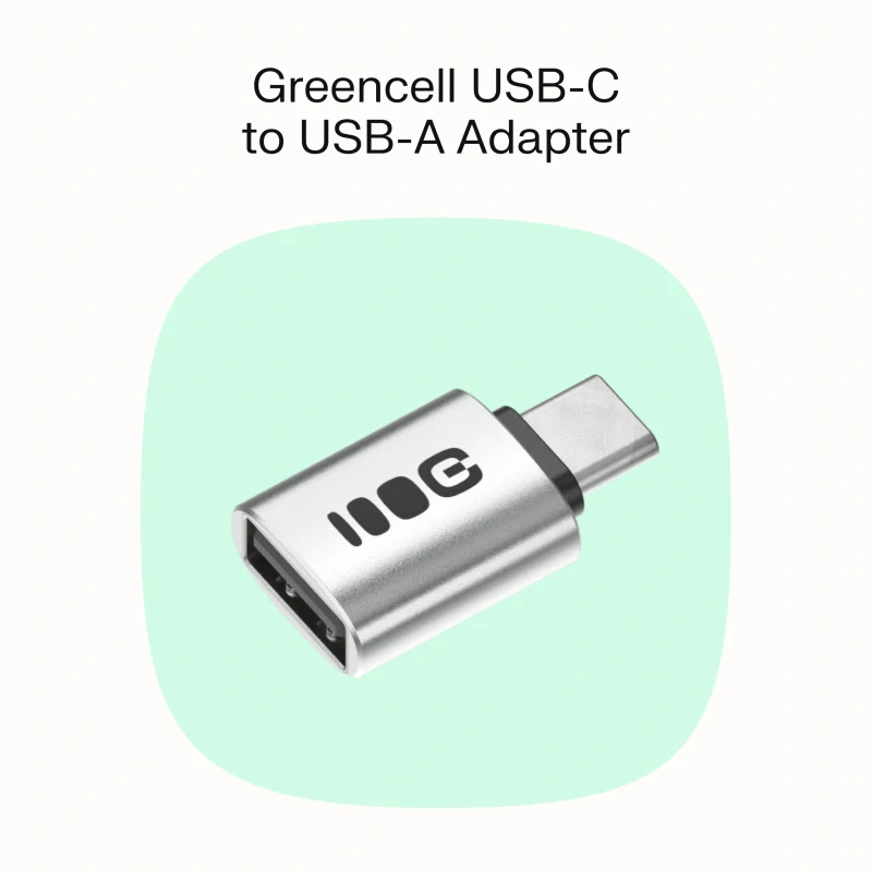 *Green Cell ADGCCA1 Adaptér USB-C na USB-A OTG | 2,4 A | 480 Mbps | Hliníkové provedení