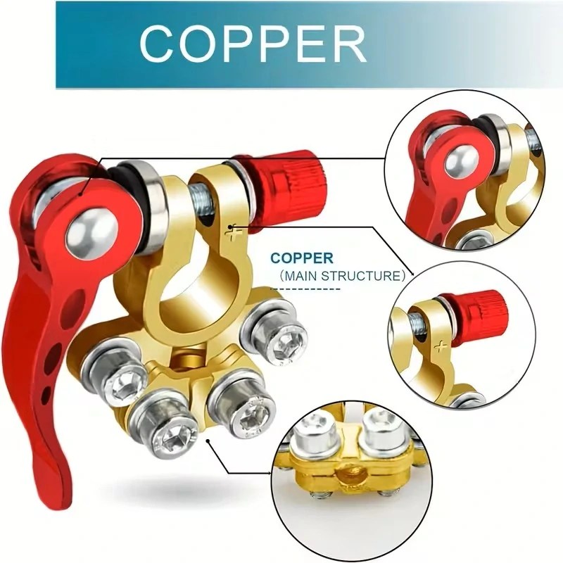 *Svorky na autobaterii víceportové – rychloupínací – pár + a -