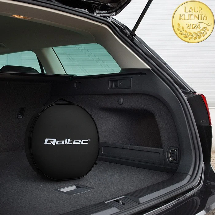 Qoltec 52434 Mobilní nabíječka Qoltec 2 v 1 Typ 2 – 3,5 kW | 230 V | LCD displej | Nastavitelný proud | 5 m kabel