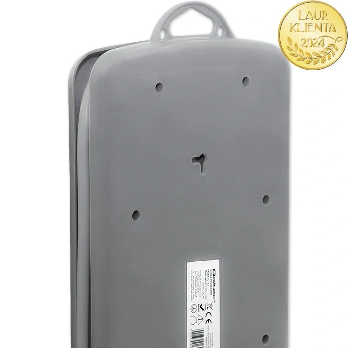 Qoltec 50162 Prodlužovací kabel Qoltec | 8 zásuvek | 2,5 m | Šedý | Rychlé přepínání