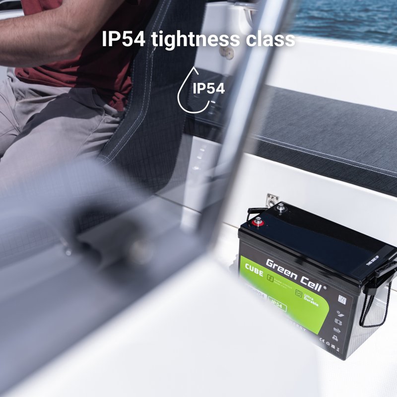 Baterie Green Cell CUBE LiFePO4 LFPGC12V10AH LiFePO4 Baterie 12V, 12,8V 10Ah, 128Wh IP54