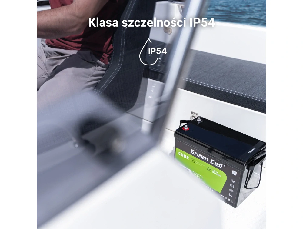 Baterie Green Cell CUBE LiFePO4 LFPGC12V100AH Baterie LiFePO4 12V, 12,8V 100Ah, 1280Wh IP54 Lithium-železo-fosfátový Akumulátor pro karavany, čisticí zařízení, kemping a jiné