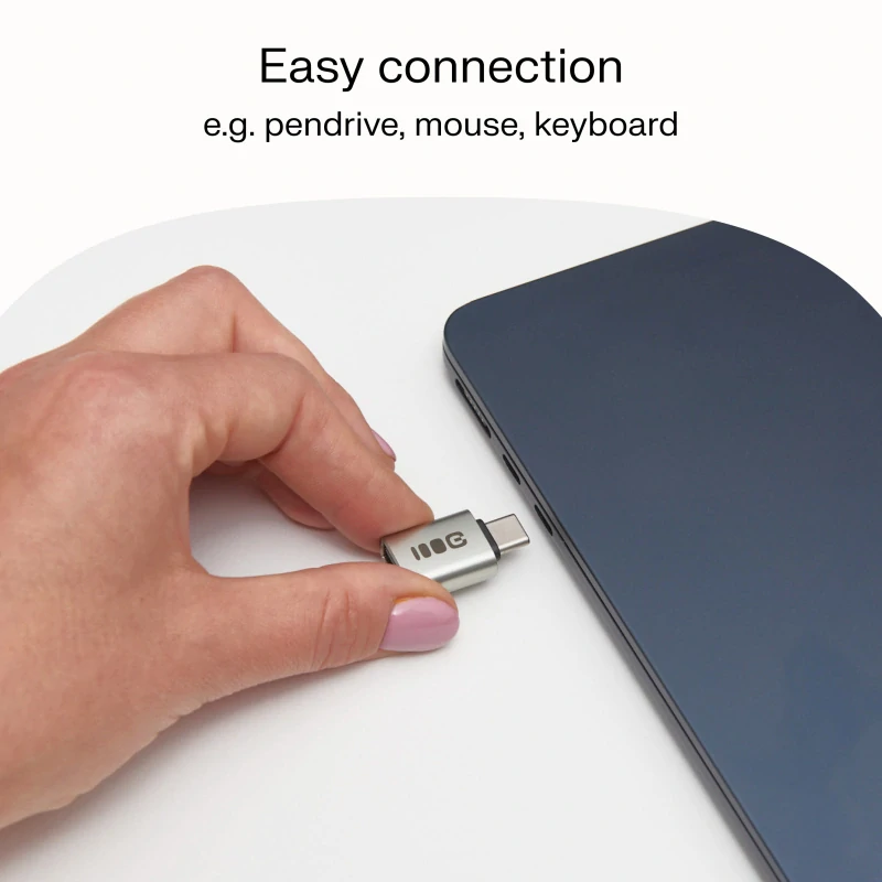 *Green Cell ADGCCA1 Adaptér USB-C na USB-A OTG | 2,4 A | 480 Mbps | Hliníkové provedení