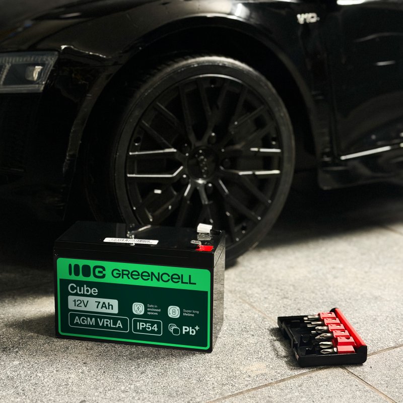 *Green Cell Bezúdržbová baterie AGM VRLA Green Cell 6V 15Ah pro poplašné systémy a hračky