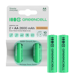 *Green Cell Dobíjecí baterie Ni-MH 2x AA HR6 2600 mAh